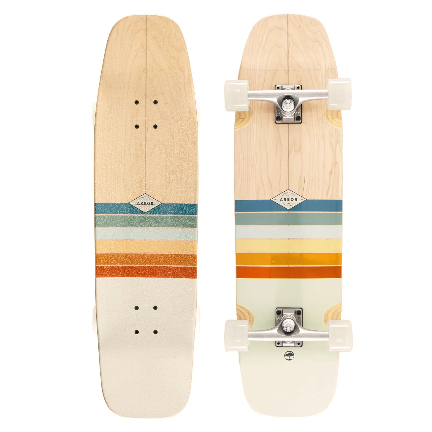 Arbor Shakedown 34 Foundation Skateboard Complete - 9.0" Multi