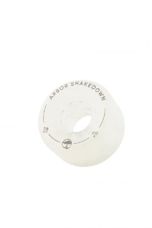 Arbor Shakedown Skateboard Wheels Shakedown 80a - Ghost White