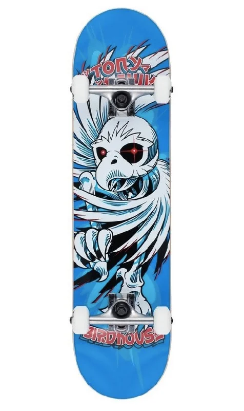 Birdhouse Level 1 Hawk Spiral Blue Skateboard 7.75in