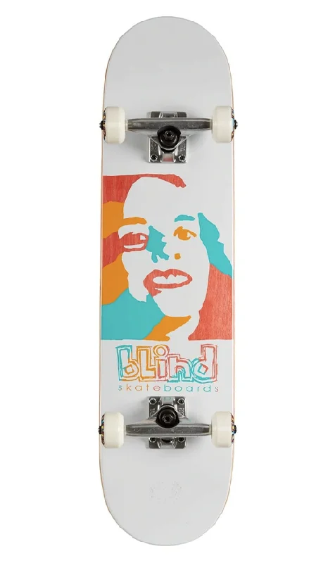 Blind Psychedelic Girl White Skateboard 7.75in