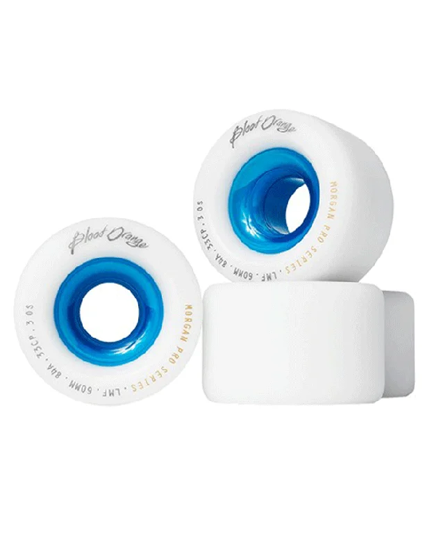 Blood Orange Morgan Pro Wheels White/Blue | 70mm/84a