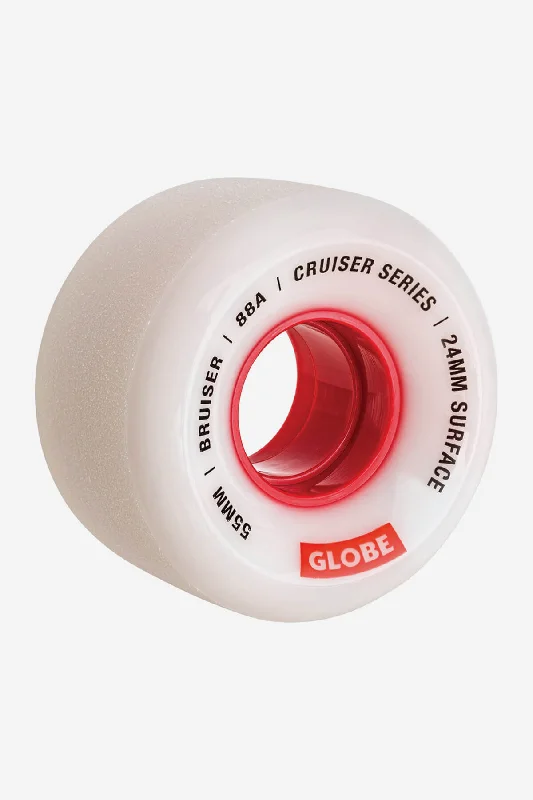 Bruiser Cruiser - White/Red - Skateboard Wheel 55mm