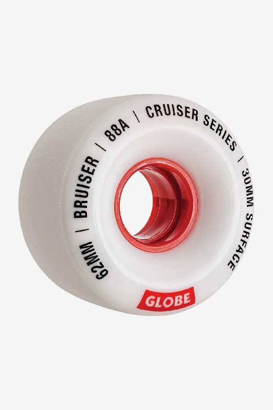 Bruiser Cruiser - White/Red - Skateboard Wheel 62mm