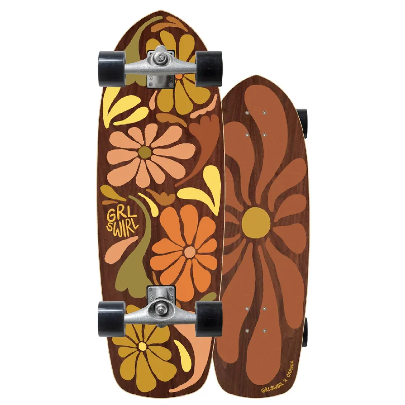 CARVER CX RAW 29.50" GRLSWIRL FLOWER SWIRL SURFSKATE COMPLETE - Sale