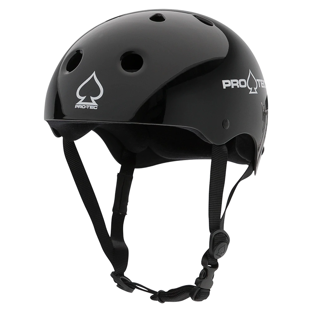 CLASSIC SKATE - GLOSS BLACK HELMET