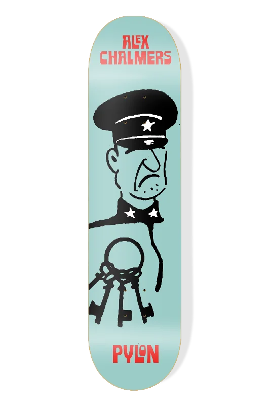 PYLON SKATEBOARDS ALEX CHALMERS WARDEN 8.5 INCH WIDE DECK.