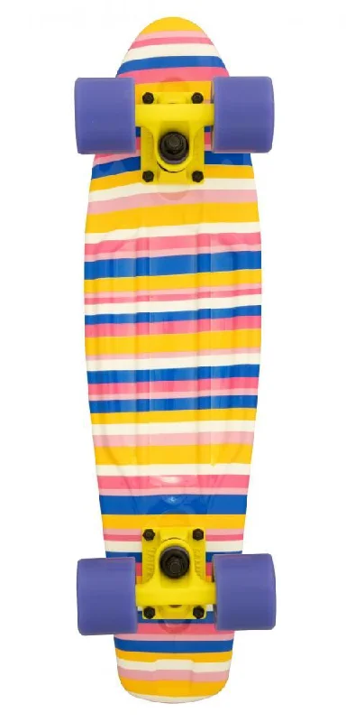 D Street Cruiser Stripes Complete Cruiser Skateboard - 5.8" x 23.0"