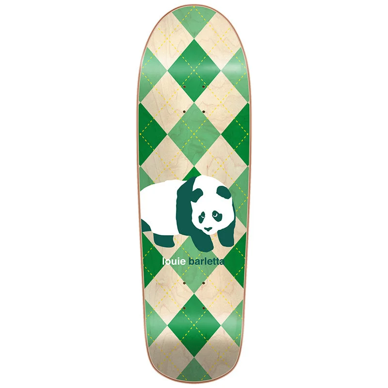 Enjoi Barletta Peekaboo Pro Panda Natural/Green Super Sap Resin 7 9.5" Skateboard Deck