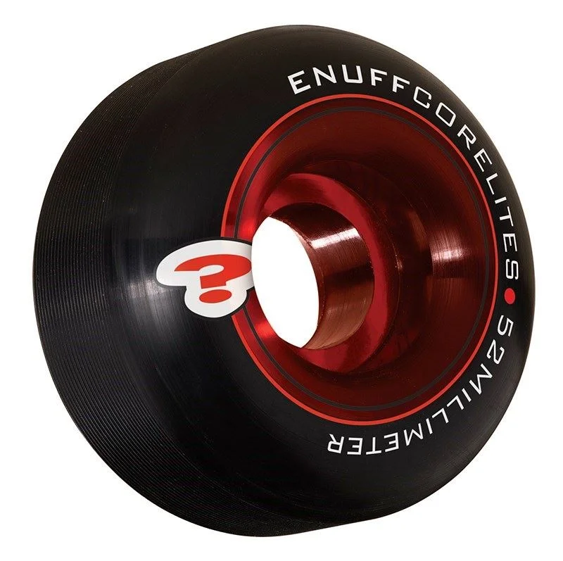 Enuff Corelites Skateboard Wheels - Black / Red