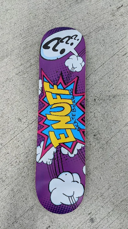 Enuff Pow purple Mini/Junior  Skateboard Deck - 7.25"