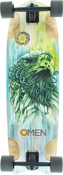 Omen Roswell Eagle Rat Rod Complete Skateboard -9.7x32.5