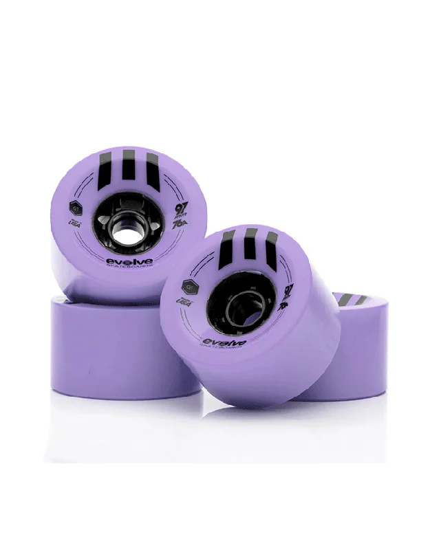 Evolve GTR 97mm/76a Wheels | Purple