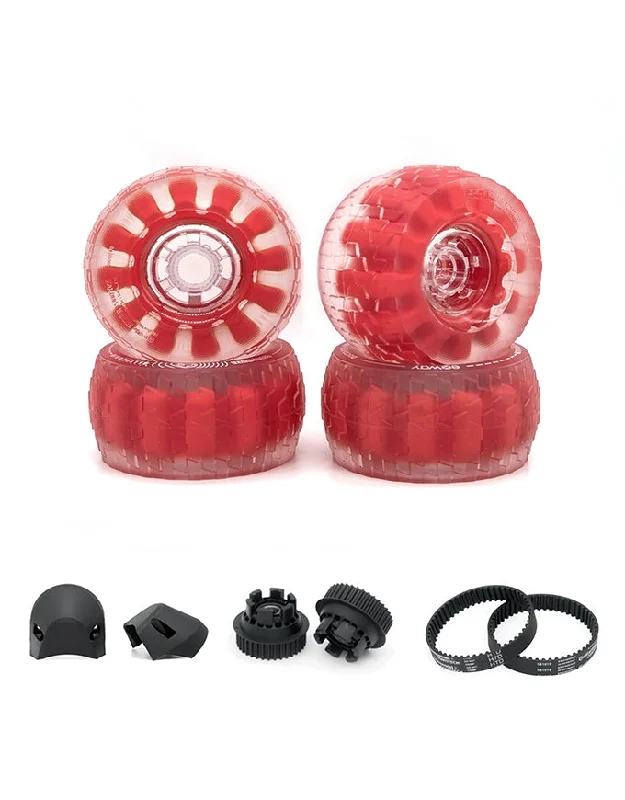 CloudWheels Set 120mm  + Mounting Kit | Red