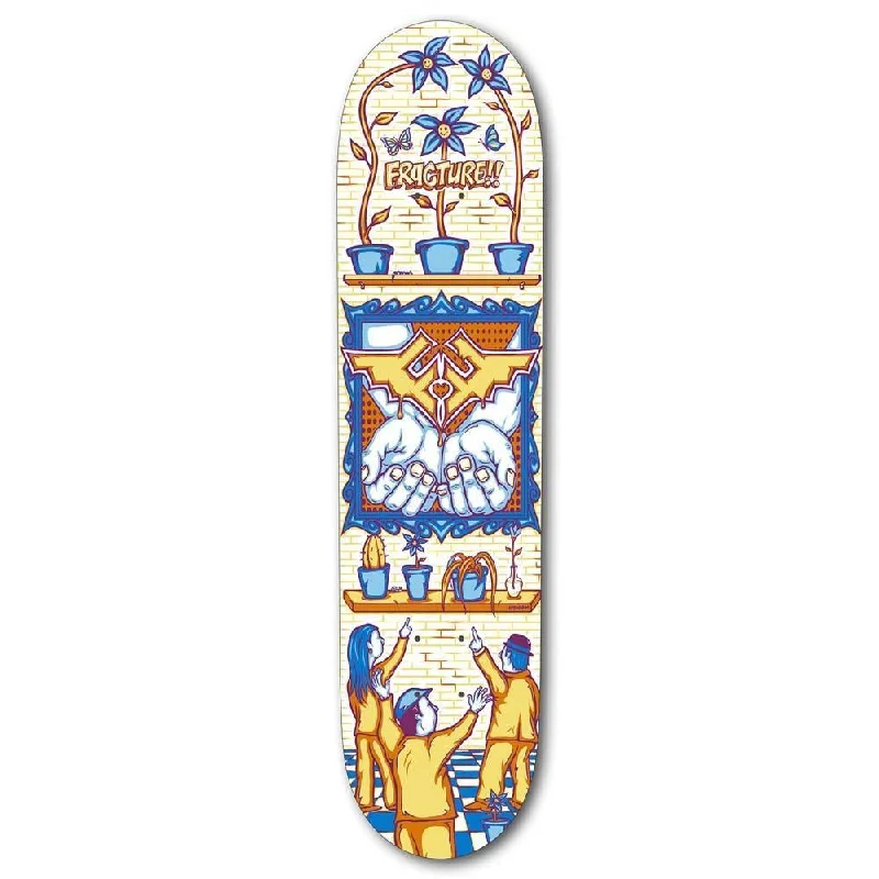 Fracture x Adswarm Skateboard Deck Yellow 7.75"