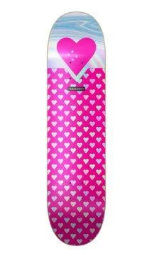 Heart Supply HS - Pink Sweathearts Foil Skateboard Deck Pink 7.75