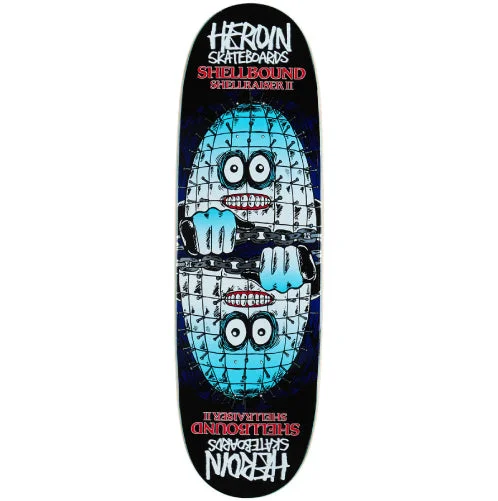 Heroin Shellbound Shellraiser 2 Symmetrical Skateboard Deck 9.5"