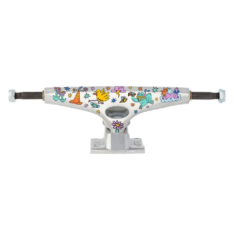 Krux Skateboard Truckss K5 Skate Like A Girl Standard Silver Multi 8.25"