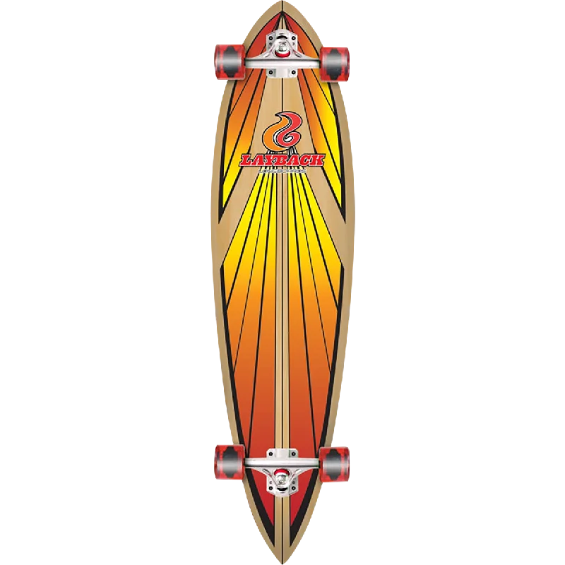 Layback Soulride Complete Longboard Skateboard -9.75x40 Red