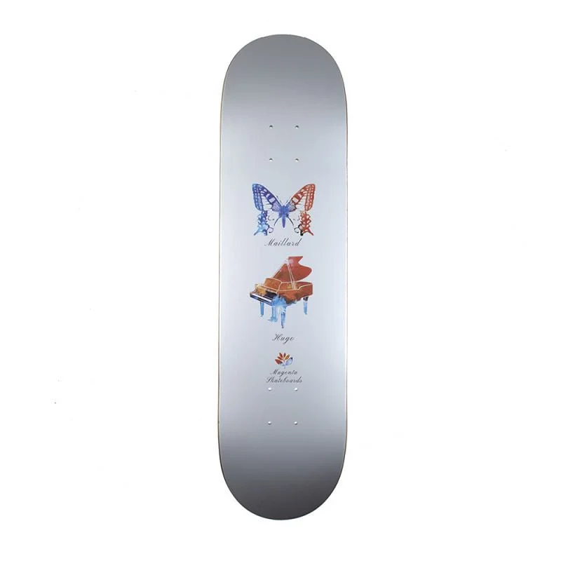 Magenta Butter Fly x  Skateboard Deck - 7.875"