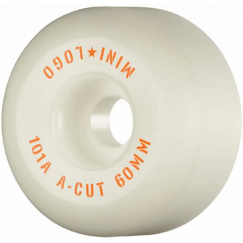 Mini Logo  A-Cut 2 Skateboard Wheels 101a White 60mm