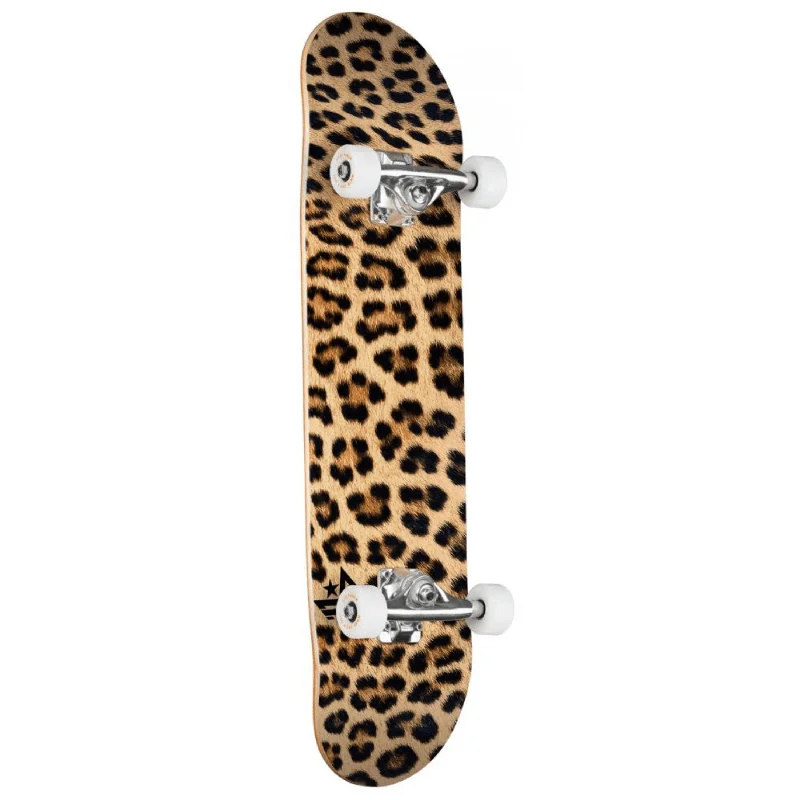 Mini Logo FF&F 18 Leopard Fur Complete Skateboard, 7.75"