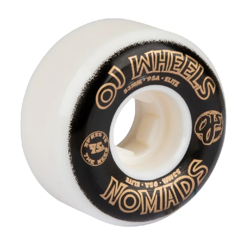 OJ Elite Skateboard Wheels Nomads 95a - White