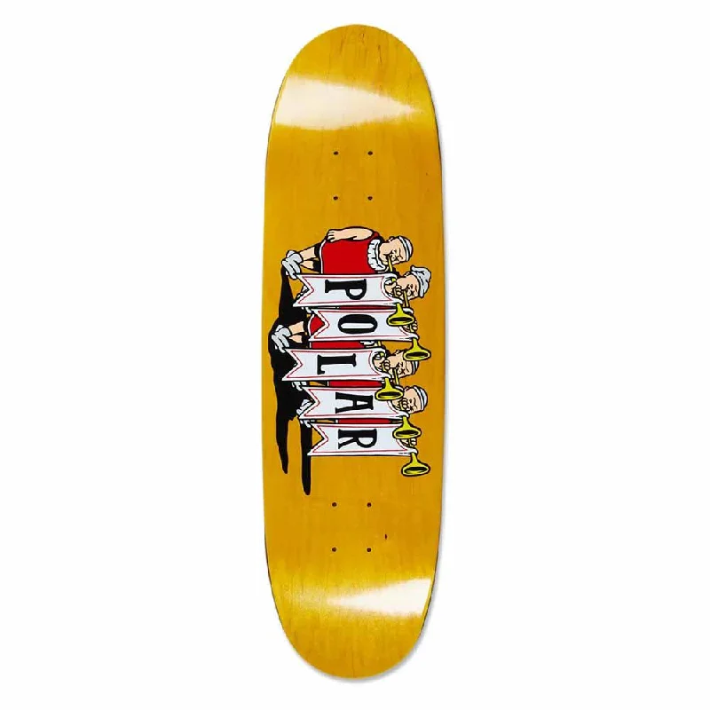 Polar Skateboards Team Model Trumpets Skateboard Deck Football Shape 8.75"