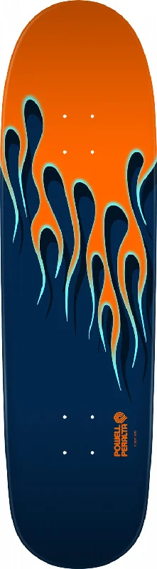 Powell Peralta NITRO Hot Rod Flames Skateboard Deck Orange/Blue - 9.33 X 33.25