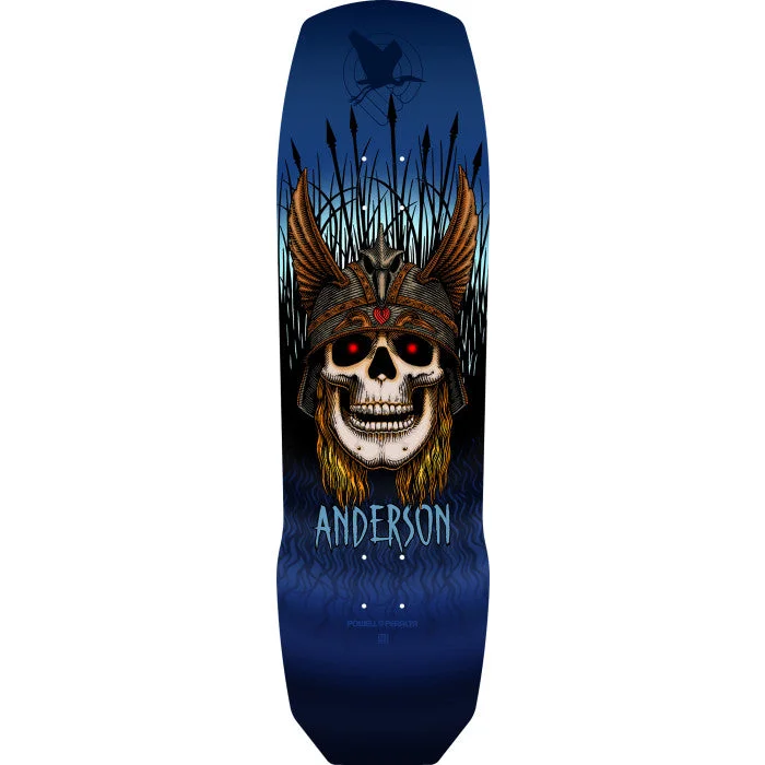 Powell Peralta Pro Andy Anderson Heron 7-Ply Maple Skateboard Deck - 9.13" Blue