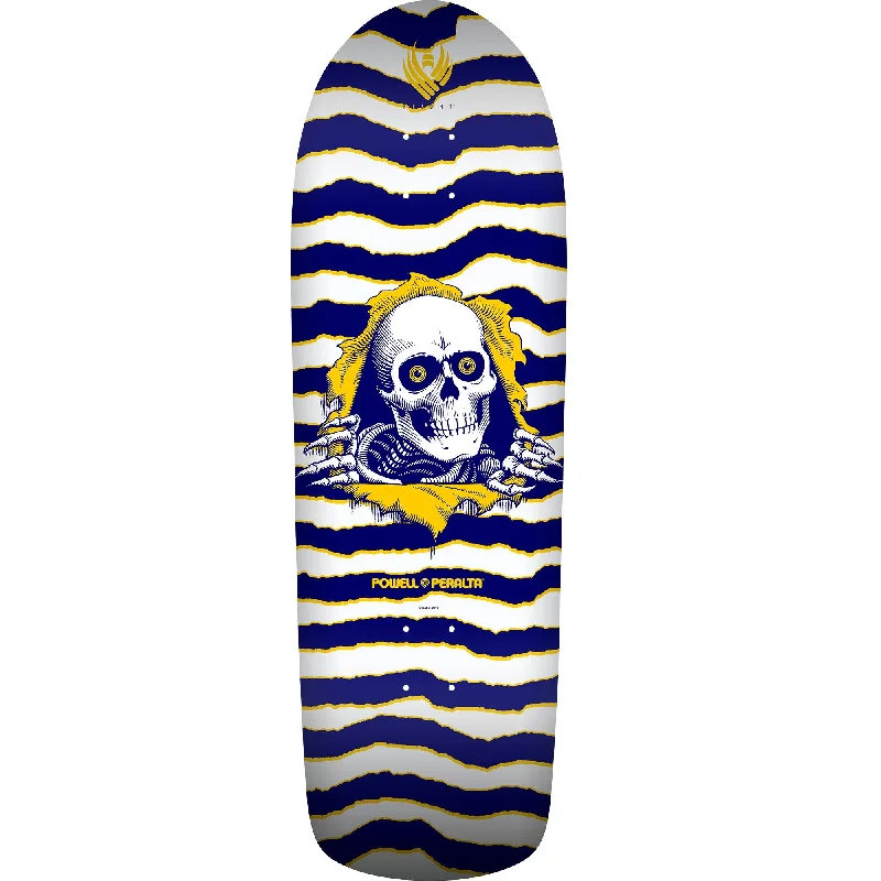 Powell Peralta Ripper 6 Flight Skateboard Deck - 9.7" Blue/White