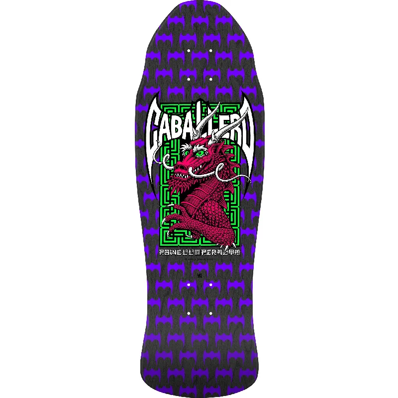 Powell Peralta Steve Caballero Street Reissue Skateboard Deck - 9.625" Black Stain