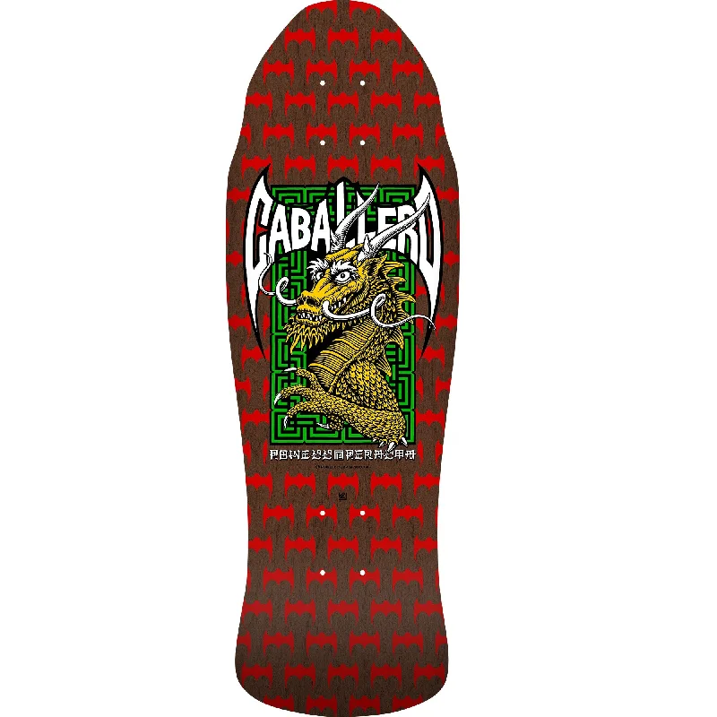 Powell Peralta Steve Caballero Street Reissue Skateboard Deck  9.625" Red/Brown