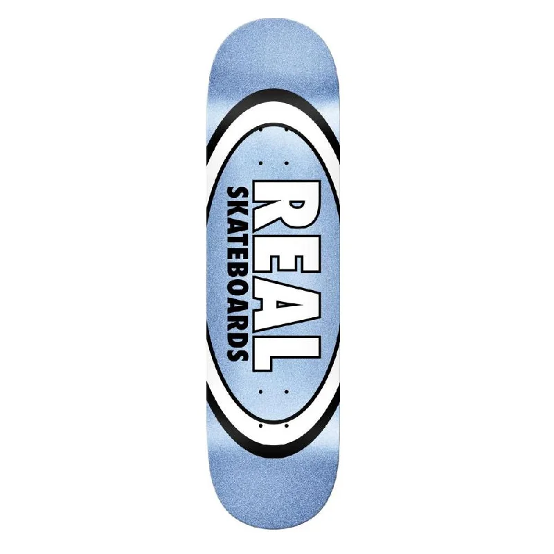 Real Skateboard Deck Easy Rider Oval Blue Ice Multi 8.25"