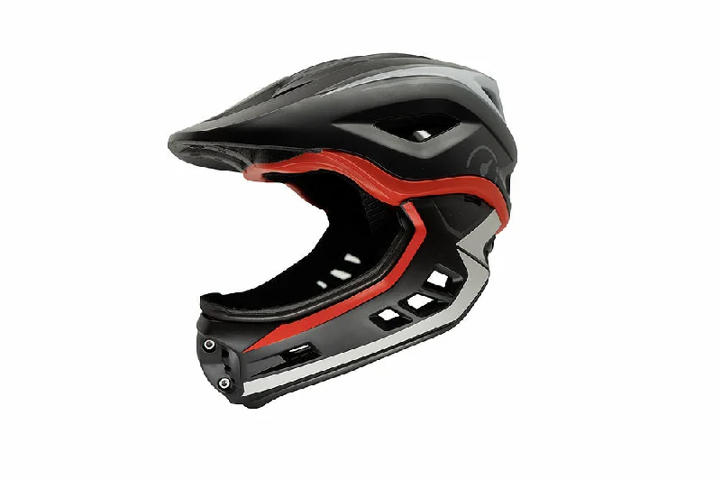 Revvi Super Lightweight Kids Full Face Helmet (54-57cm) - Black