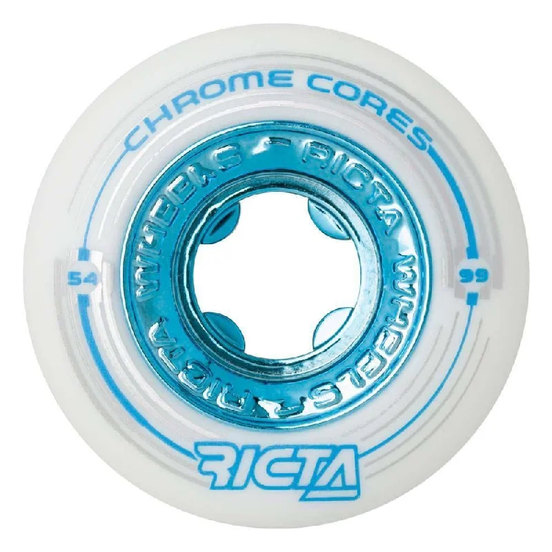 Ricta Skateboard Wheels Chrome Core 99a White 54mm