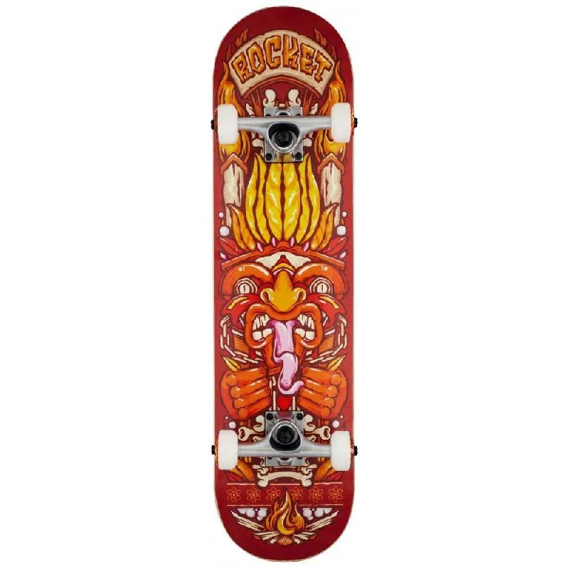 Rocket Skateboards Chief Pile-up Factory Complete Skateboard Red 7.75"