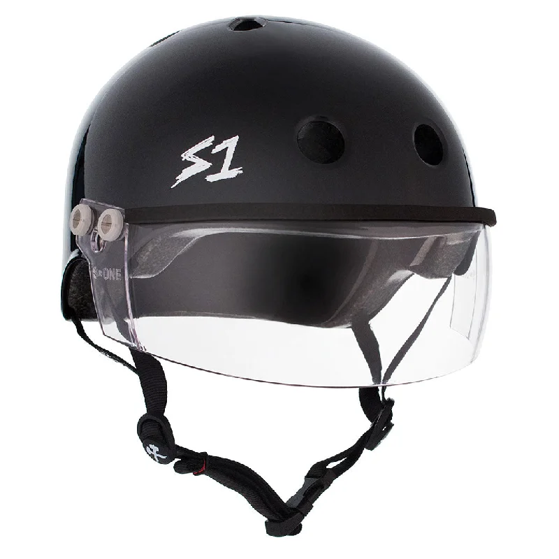 S-One Visor Lifer Helmet - Black Gloss