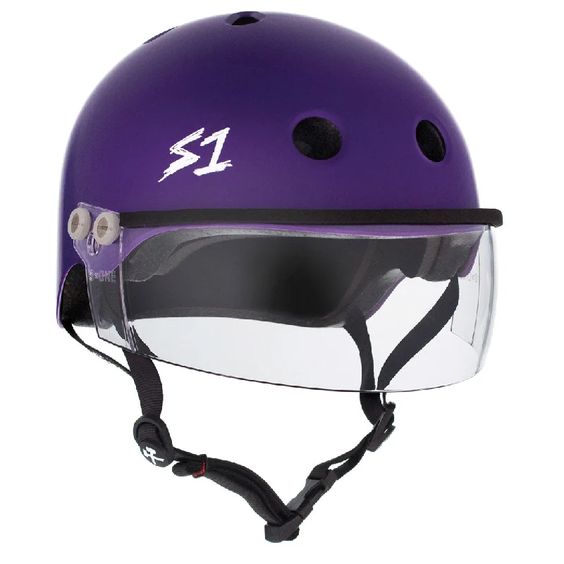 S-One Visor Lifer Helmet - Purple Matte