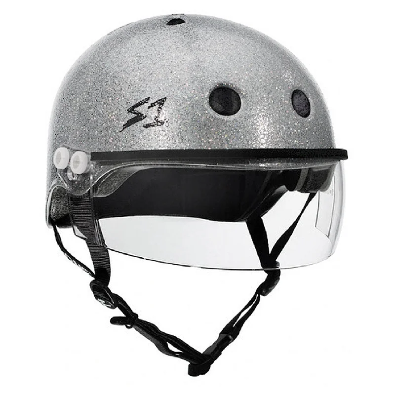 S-One Visor Lifer Helmet - Silver Glitter