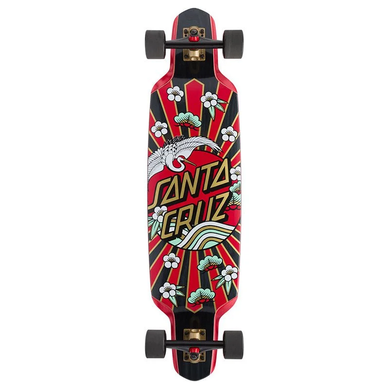 Santa Cruz Crane Dot 9.50" x 37.52" Drop Down Cruiser Skateboard