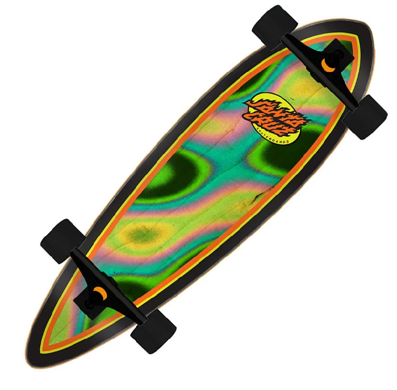 Santa Cruz Oval Flame Lava Dot Pintail 9.2"