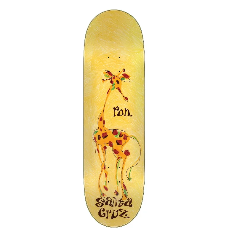 Santa Cruz Ron Whaley 30 Year Giraffe VX Everslick Skateboard Deck - 9.0"