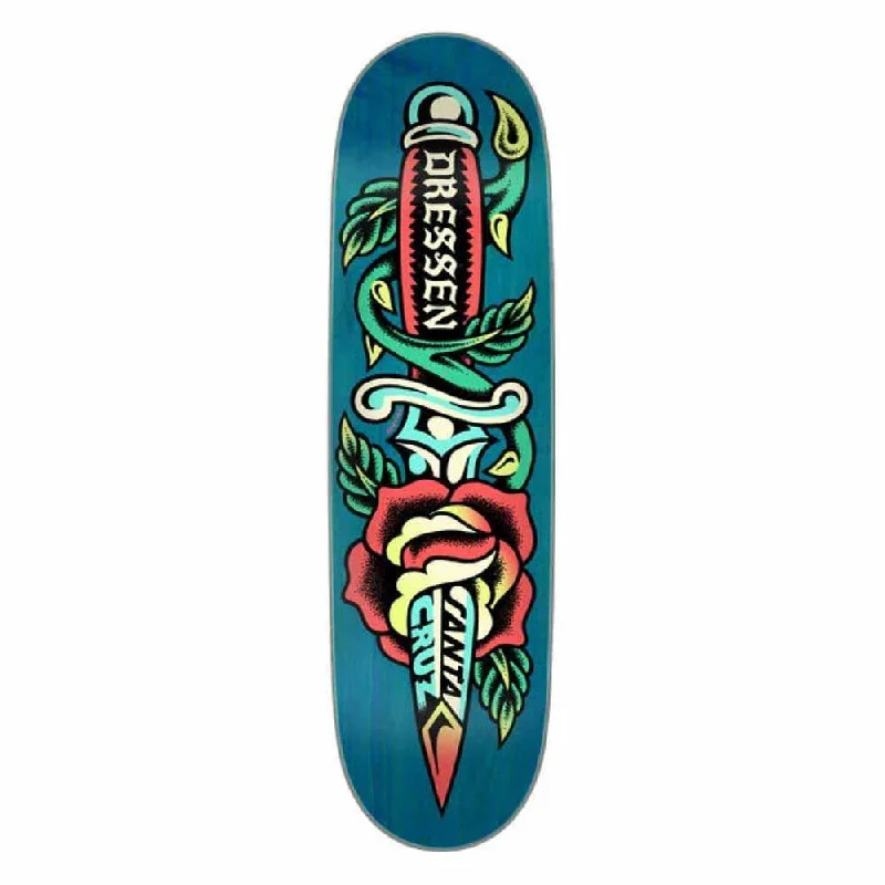 Santa Cruz Skateboard Deck Dressen Rose Dagger Pro Multi 8.7"