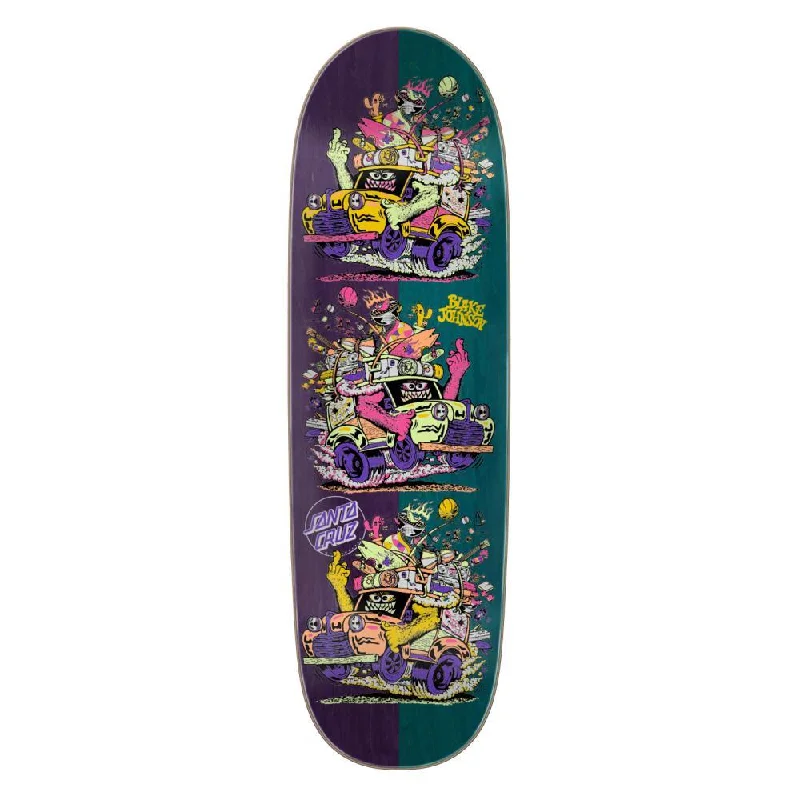 Santa Cruz Skateboard Deck Johnson Beastwagon Crew Shaped Multi 8.80"