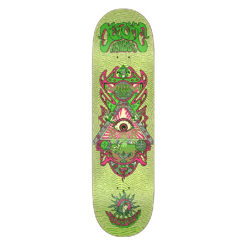 Santa Cruz VX Skateboard Deck Knibbs Minds Eye Green Multi 8.5"