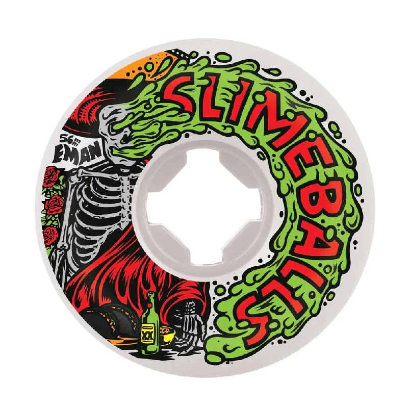 Slime Balls Skateboard Wheels Emmanuel Guzman Vomit Mini 97a - White