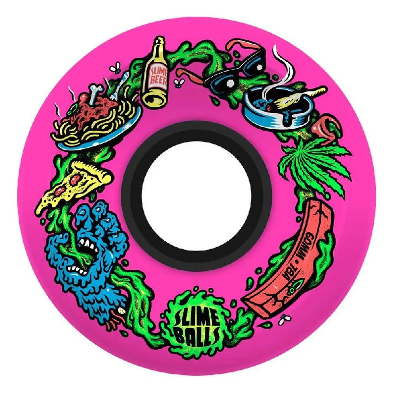 Slime Balls Skateboard Wheels Scarf Balls OG Slime 78a - Pink