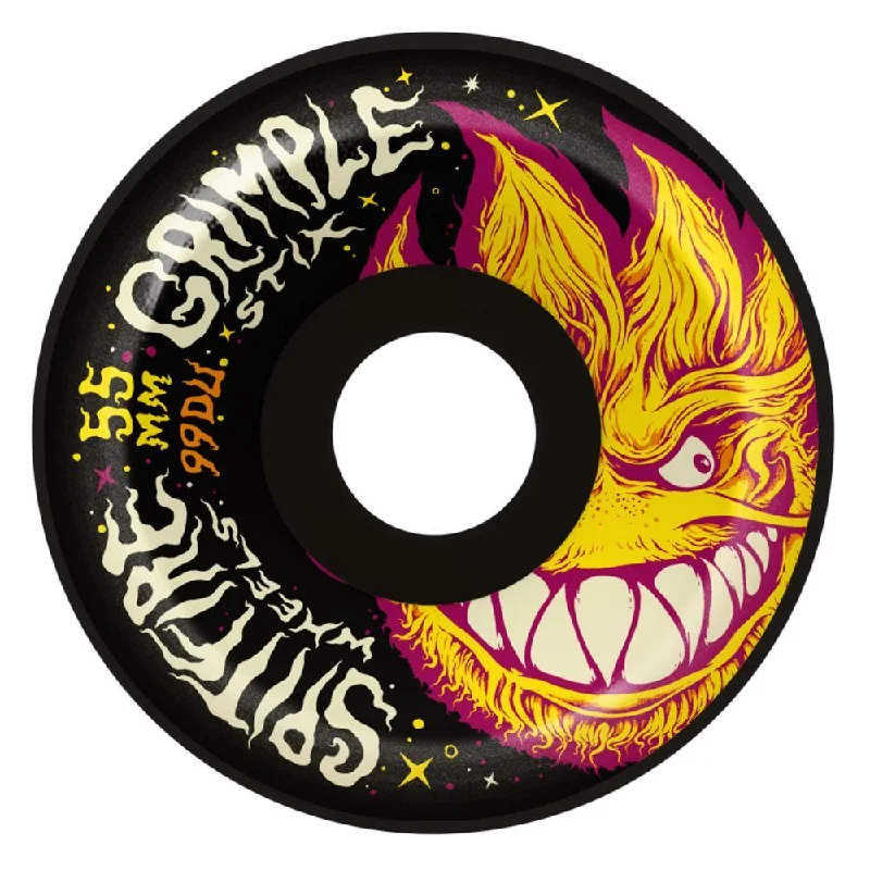 Spitfire X Grimple F4 Skateboard Wheels Grimplehead Lock-In Full 99 - Black