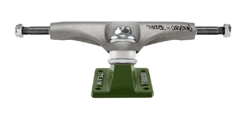 Thunder 148 Skateboard Trucks Thunder X Crystie Nyc Team Raw / Green - 148