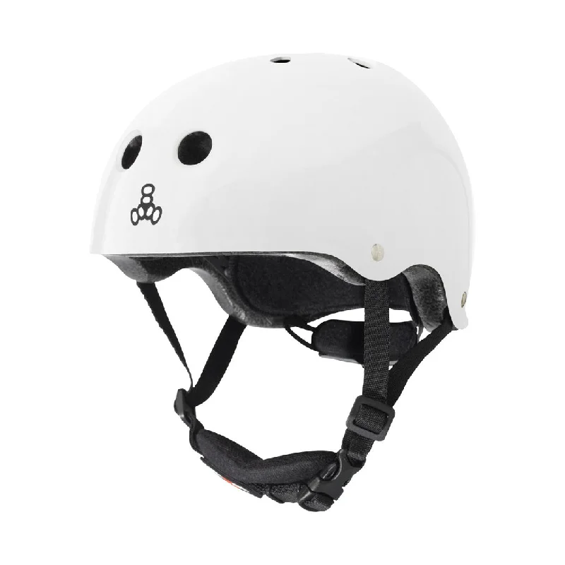 Triple 8 LIL8 Youth Bike Helmet - White Gloss